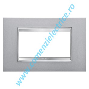 PLACA (RAMA) ORNAMENT GEWISS CHORUS LUX, 4 MODULE, TITAN