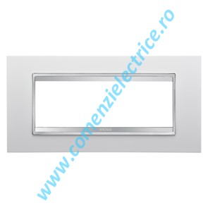 PLACA (RAMA) ORNAMENT GEWISS CHORUS LUX, 6 MODULE, ALB