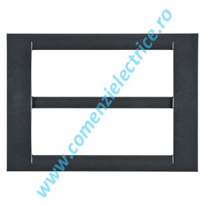 RAMA DECORATIVA GEWISS SYSTEM VIRNA, 12 MODULE, ARDEZIE