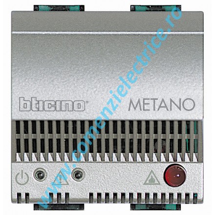 DETECTOR DE GAZ 12V AC/DC 2 MODULE ALUMINIU LIVING LIGHT BTICINO