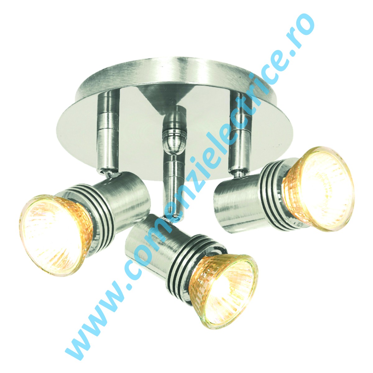 Plafoniera Decco P633SS argintiu GU10 3x50W