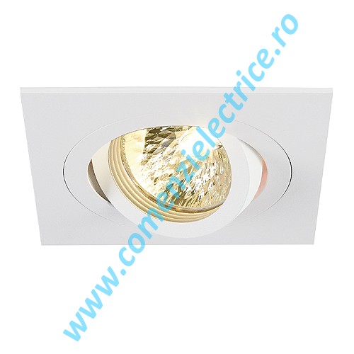 Plafoniera NEW TRIA I MR16 downlight patrat mat alb