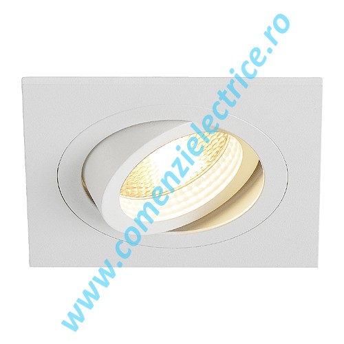 Plafoniera NEW TRIA I GU10 downlight patrat mat alb