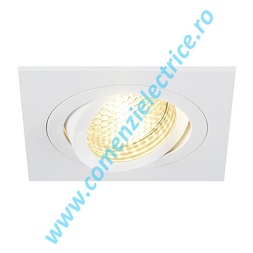 Plafoniera NEW TRIA GX10 patrat ES50 mat alb