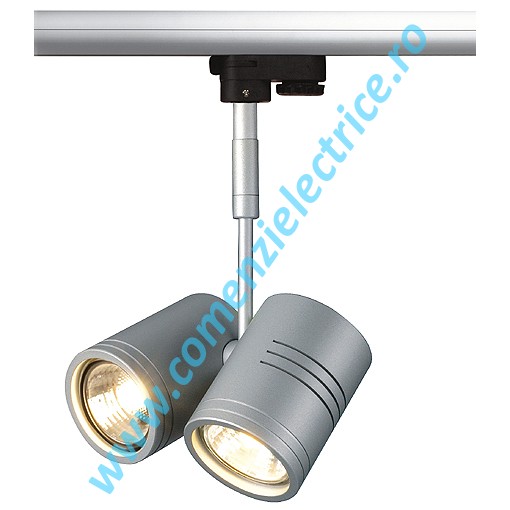 Lampa cap BIMA II pentru 3-phase track gri argintiu