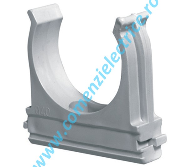CLIPS CONDUCTA PVC DIAMETRU 20MM GRI (100 BUC)