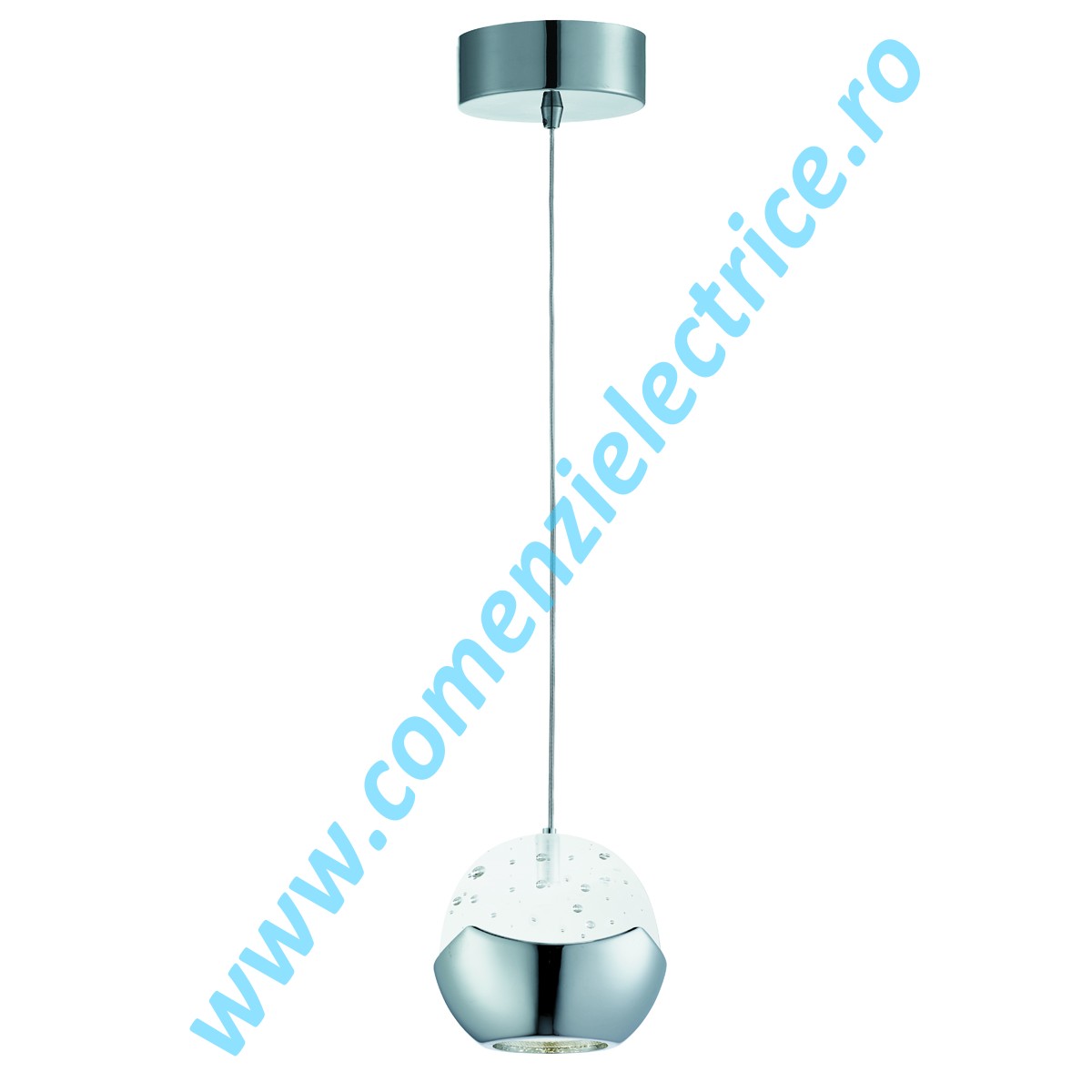 Lustra Iceball 7351-1CC crom LED 6W 300LM lumina calda