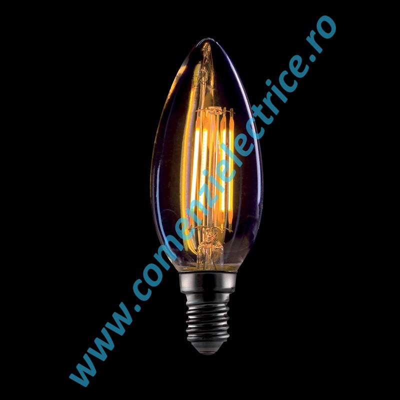 BEC LED FILAMENT VINTAGE C37 4W E14 2800-3200K AURIU