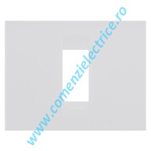 PLACA (RAMA) ORNAMENT GEWISS CHORUS GEO, 1 MODUL, ALB